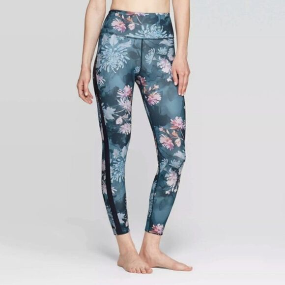 Joy Lab Floral High Rise Leggings S - Picture 1 of 12